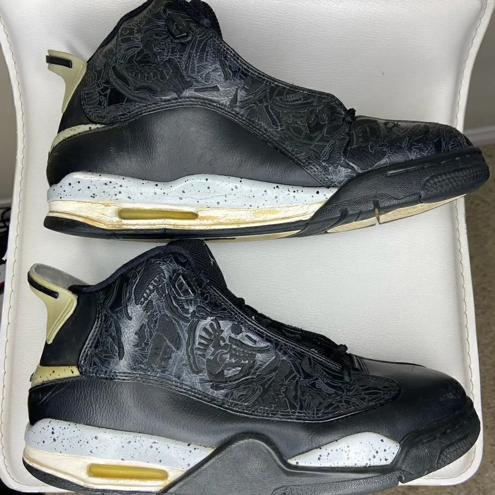 Rare Nike Air Jordan Dub Zero Oreo Black Sneakers Size 10